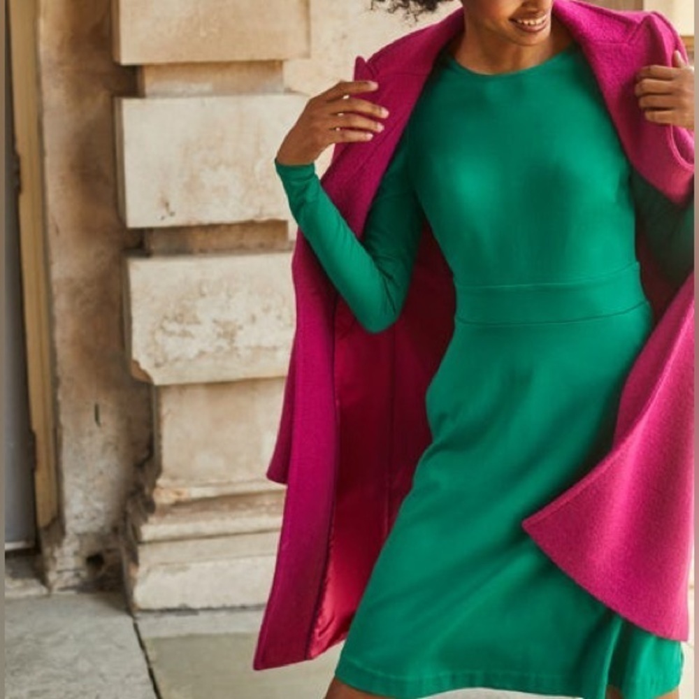 Boden Sabrina Ponte Knit Dress Veridian Green NWT - Picture 12 of 14